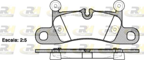 Roadhouse 21379.10 - Тормозные колодки, дисковые, комплект autospares.lv