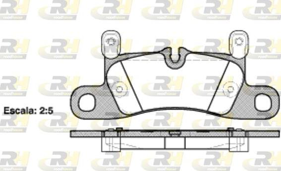 Roadhouse 21379.20 - Тормозные колодки, дисковые, комплект autospares.lv