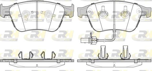 Roadhouse 21371.12 - Тормозные колодки, дисковые, комплект autospares.lv