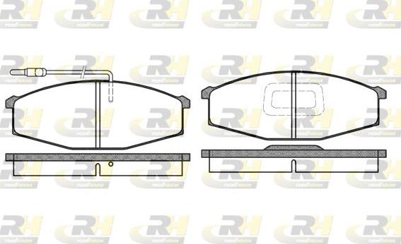 Roadhouse 2129.02 - Тормозные колодки, дисковые, комплект autospares.lv