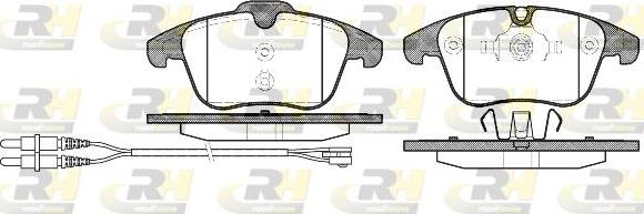 Roadhouse 21249.01 - Тормозные колодки, дисковые, комплект autospares.lv