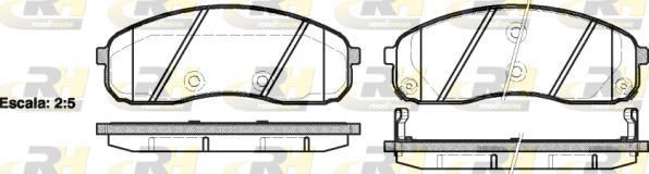 Roadhouse 21244.02 - Тормозные колодки, дисковые, комплект autospares.lv