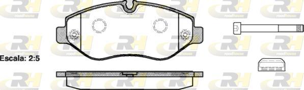 Roadhouse 21245.00 - Тормозные колодки, дисковые, комплект autospares.lv