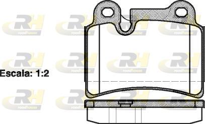 Roadhouse 21240.00 - Тормозные колодки, дисковые, комплект autospares.lv