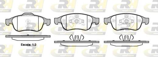 Roadhouse 21248.10 - Тормозные колодки, дисковые, комплект autospares.lv