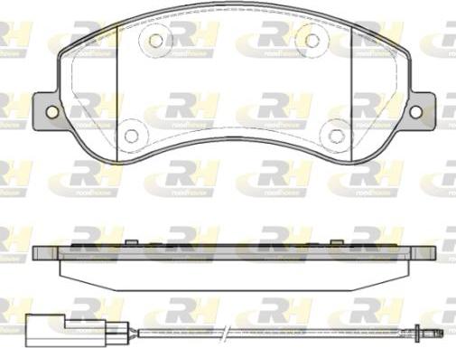 Roadhouse 21250.11 - Тормозные колодки, дисковые, комплект autospares.lv