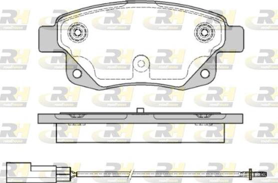 Roadhouse 21252.01 - Тормозные колодки, дисковые, комплект autospares.lv