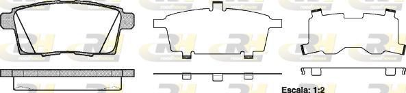 Roadhouse 21268.00 - Тормозные колодки, дисковые, комплект autospares.lv