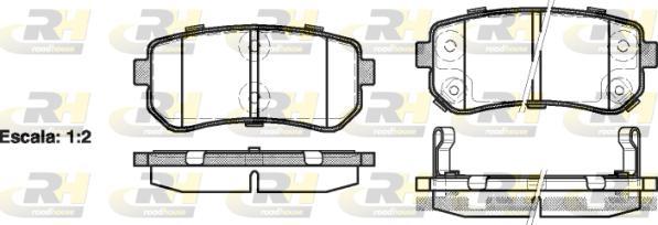 Roadhouse 21209.02 - Тормозные колодки, дисковые, комплект autospares.lv