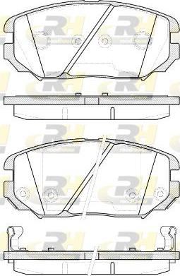 Roadhouse 21204.12 - Тормозные колодки, дисковые, комплект autospares.lv