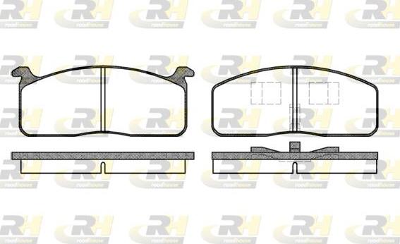 Roadhouse 2120.00 - Тормозные колодки, дисковые, комплект autospares.lv