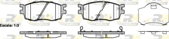 Roadhouse 21208.02 - Тормозные колодки, дисковые, комплект autospares.lv