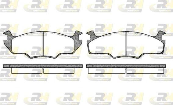 Roadhouse 2121.00 - Тормозные колодки, дисковые, комплект autospares.lv