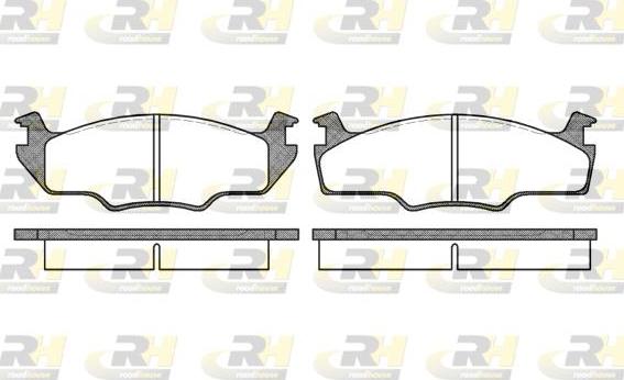 Roadhouse 2121.10 - Тормозные колодки, дисковые, комплект autospares.lv