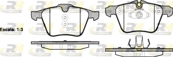 Roadhouse 21217.00 - Тормозные колодки, дисковые, комплект autospares.lv