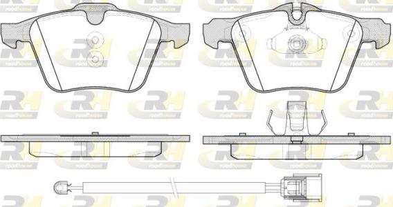 Roadhouse 21217.02 - Тормозные колодки, дисковые, комплект autospares.lv