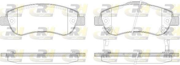 Roadhouse 21289.02 - Тормозные колодки, дисковые, комплект autospares.lv