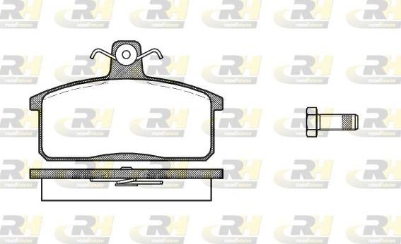 Roadhouse 2128.40 - Тормозные колодки, дисковые, комплект autospares.lv