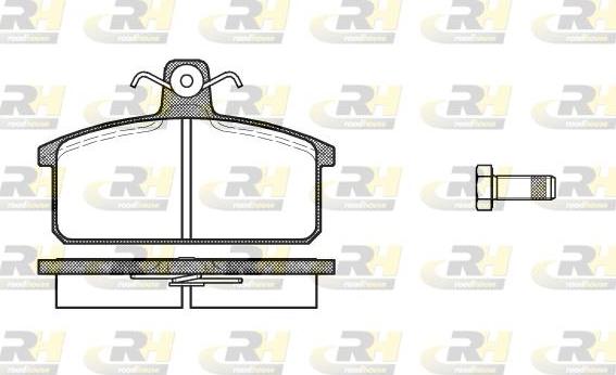 Roadhouse 2128.00 - Тормозные колодки, дисковые, комплект autospares.lv