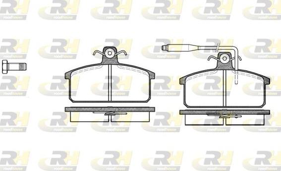 Roadhouse 2128.02 - Тормозные колодки, дисковые, комплект autospares.lv