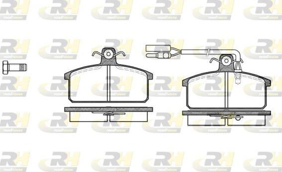 Roadhouse 2128.12 - Тормозные колодки, дисковые, комплект autospares.lv