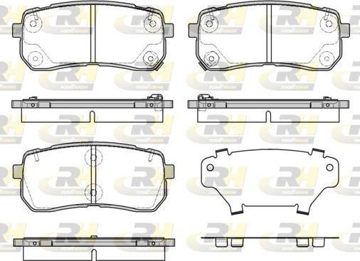 Roadhouse 21288.12 - Тормозные колодки, дисковые, комплект autospares.lv