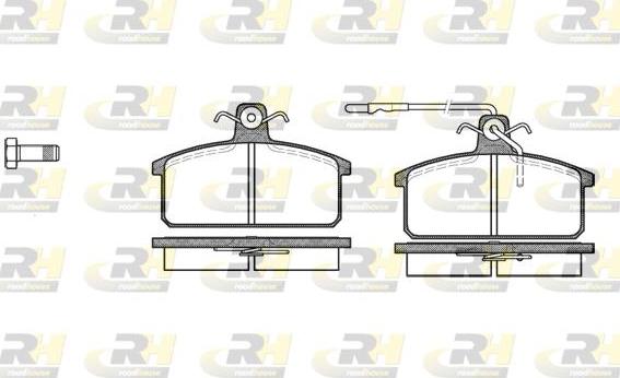 Roadhouse 2128.32 - Тормозные колодки, дисковые, комплект autospares.lv