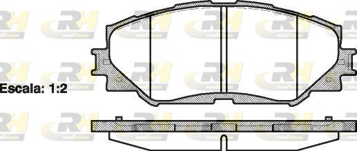 Roadhouse 21232.00 - Тормозные колодки, дисковые, комплект autospares.lv