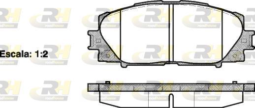 Roadhouse 21224.00 - Тормозные колодки, дисковые, комплект autospares.lv