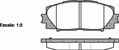 Alpha Brakes HKP-TY-113 - Тормозные колодки, дисковые, комплект autospares.lv