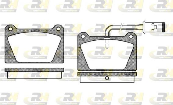 Roadhouse 2122.02 - Тормозные колодки, дисковые, комплект autospares.lv