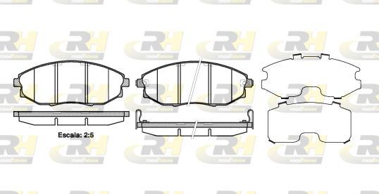 Roadhouse 21223.02 - Тормозные колодки, дисковые, комплект autospares.lv