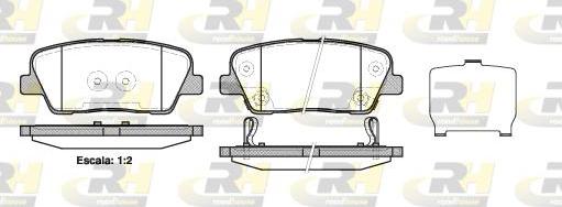 Roadhouse 21274.02 - Тормозные колодки, дисковые, комплект autospares.lv