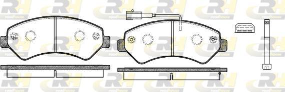 Roadhouse 21275.12 - Тормозные колодки, дисковые, комплект autospares.lv