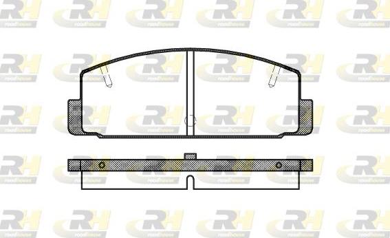 Roadhouse 2179.10 - Тормозные колодки, дисковые, комплект autospares.lv