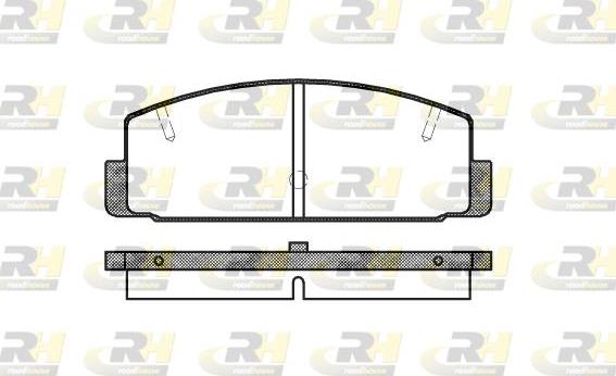 Roadhouse 2179.20 - Тормозные колодки, дисковые, комплект autospares.lv