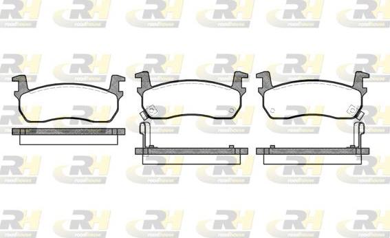 Roadhouse 2174.02 - Тормозные колодки, дисковые, комплект autospares.lv