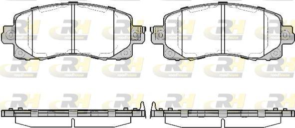 Roadhouse 21741.04 - Тормозные колодки, дисковые, комплект autospares.lv