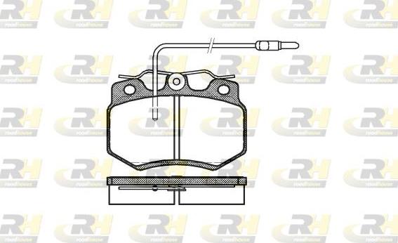 Roadhouse 2170.04 - Тормозные колодки, дисковые, комплект autospares.lv