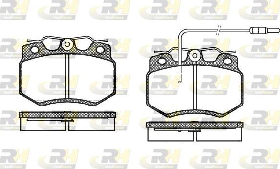 Roadhouse 2170.02 - Тормозные колодки, дисковые, комплект autospares.lv