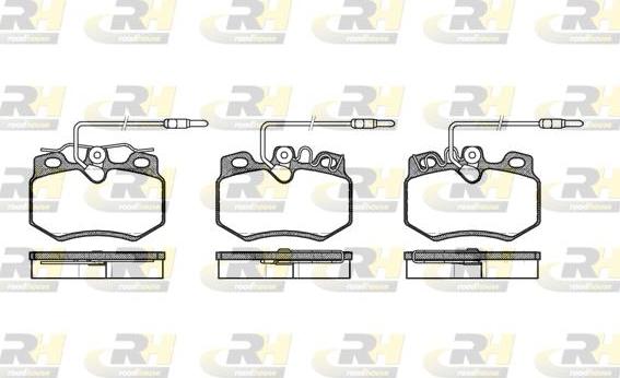 Roadhouse 2170.14 - Тормозные колодки, дисковые, комплект autospares.lv