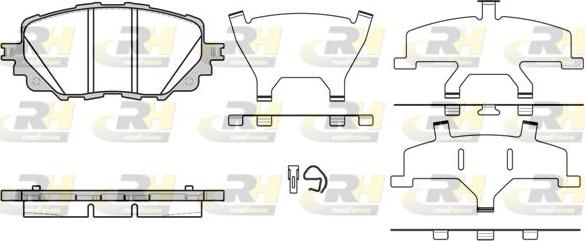 Roadhouse 21708.00 - Тормозные колодки, дисковые, комплект autospares.lv