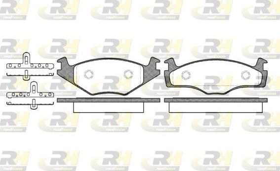 Roadhouse 2171.05 - Тормозные колодки, дисковые, комплект autospares.lv