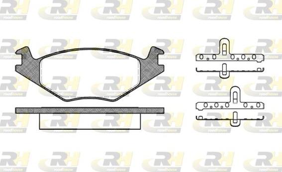 Roadhouse 2171.20 - Тормозные колодки, дисковые, комплект autospares.lv