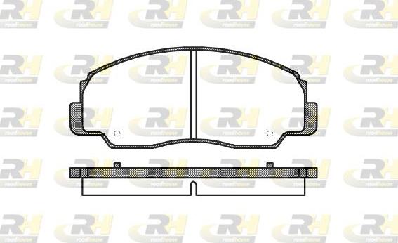 Roadhouse 2178.20 - Тормозные колодки, дисковые, комплект autospares.lv