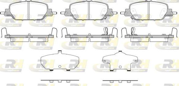 Roadhouse 21730.02 - Тормозные колодки, дисковые, комплект autospares.lv