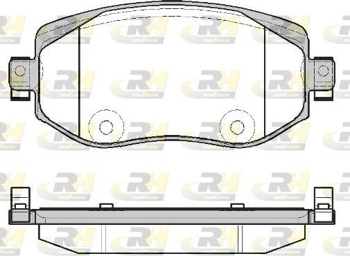 Roadhouse 21724.08 - Тормозные колодки, дисковые, комплект autospares.lv