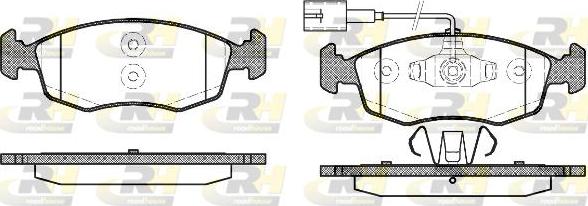 Roadhouse 2172.52 - Тормозные колодки, дисковые, комплект autospares.lv