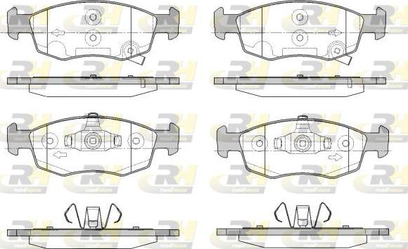 Roadhouse 2172.34 - Тормозные колодки, дисковые, комплект autospares.lv