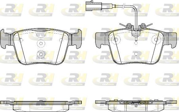 Roadhouse 21722.02 - Тормозные колодки, дисковые, комплект autospares.lv